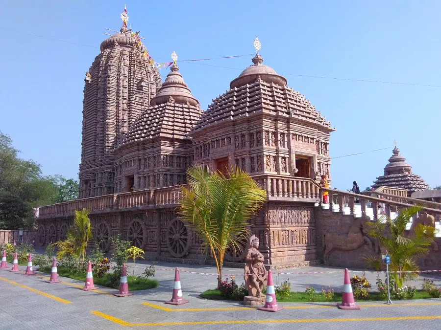 Carved stone towers of Jagannath temple Balgopalpur