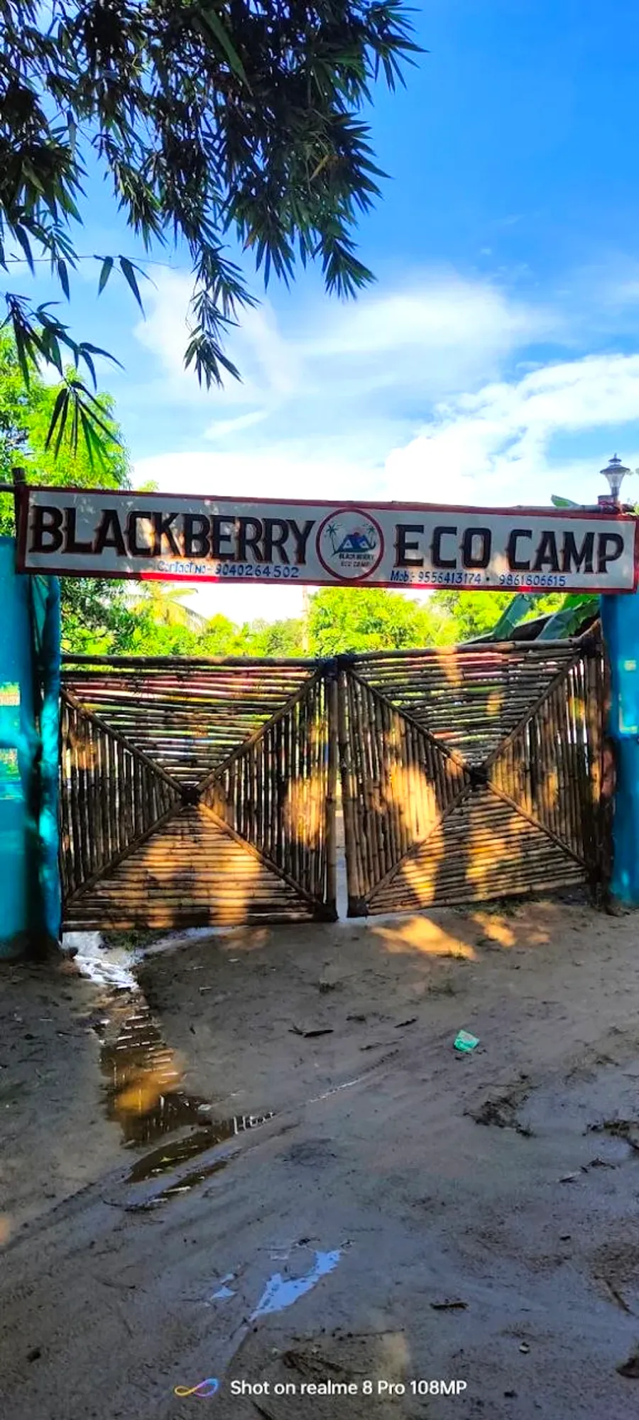 Bamboo gate of Blackberry Eco Camp